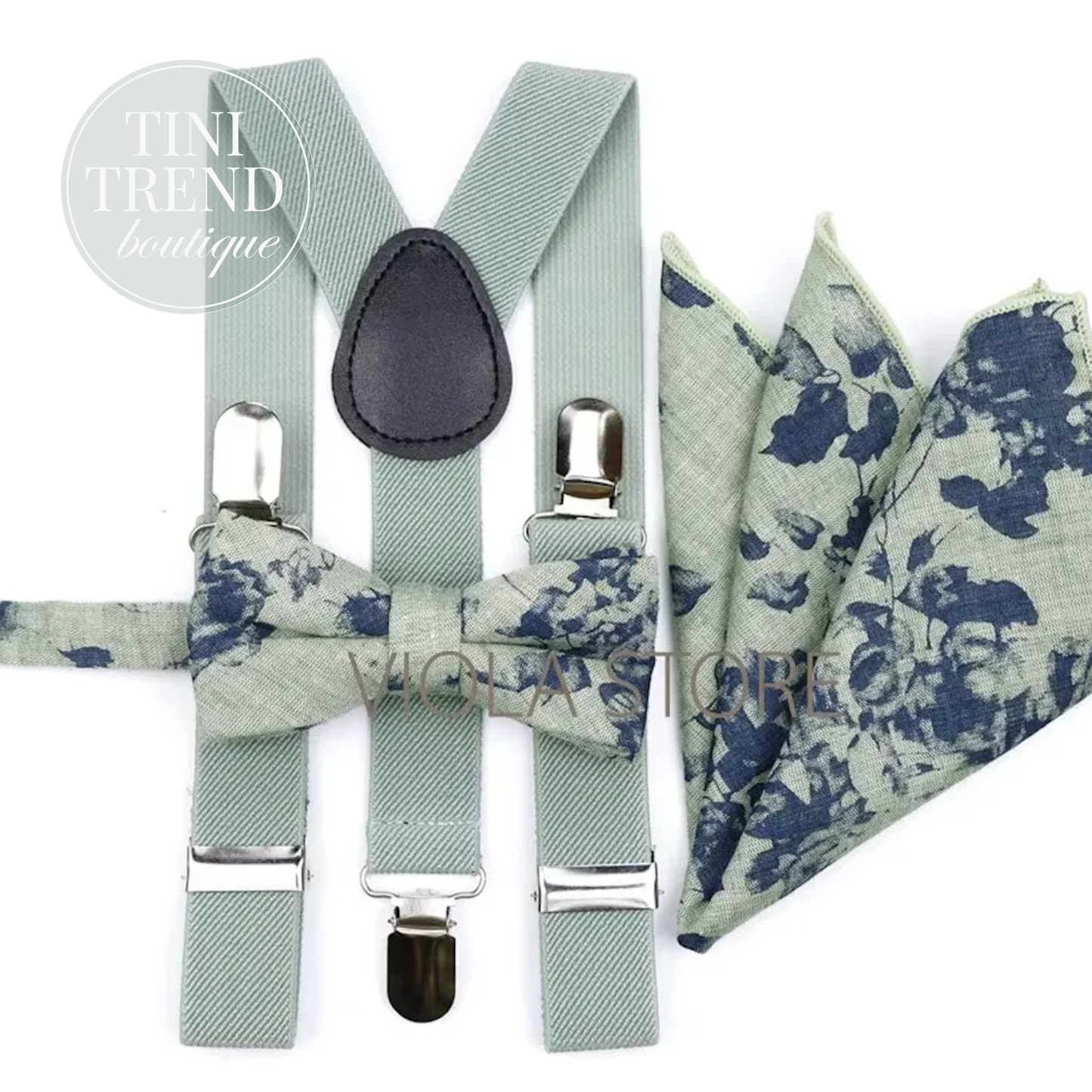 VIOLA | Suspender, Bow Tie & Hankie Sets