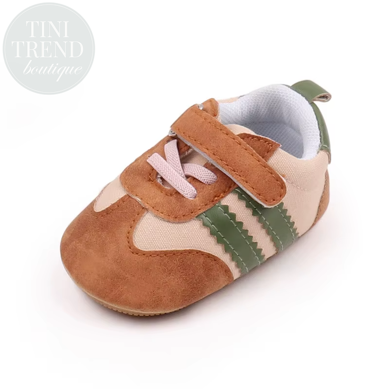 Baby Shoes Classical Striped Sneakers Toddler First Walker Baby Boys Girls Shoes Rubber Sole Casual Sports Infant Crib Shoes