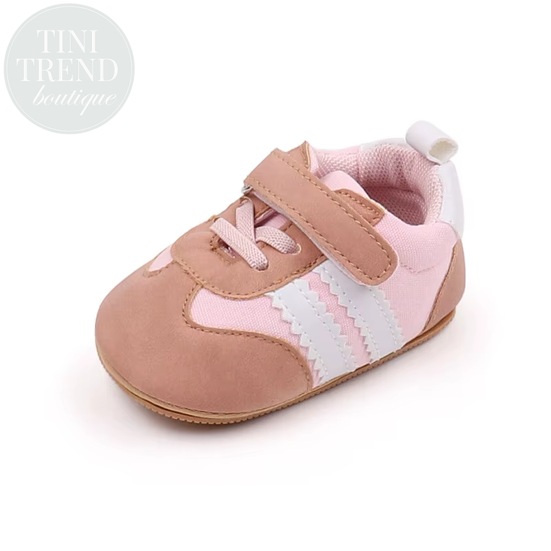 Baby Shoes Classical Striped Sneakers Toddler First Walker Baby Boys Girls Shoes Rubber Sole Casual Sports Infant Crib Shoes