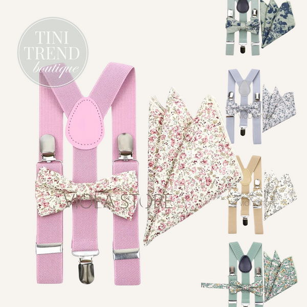 VIOLA | Suspender, Bow Tie & Hankie Sets